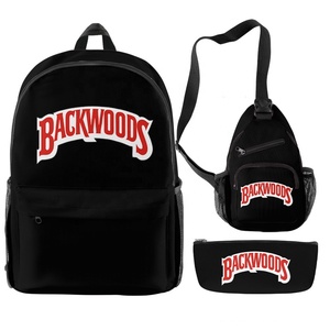 Custom Backwoods Backpack Set Water Proof Backwoods Shoulder Bag 3Pcs Cross Body Backwood Cigars Back Pack
