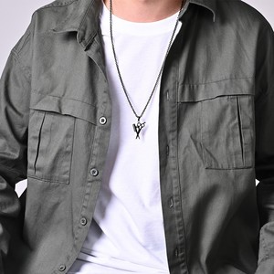 Collar de Acero Inoxidable con Colgante de Tijeras y Peine, Engaste de Bisel, Diseño Geométrico para Hombre, Regalo para Barbero, Joyería de Moda - Product Image 3