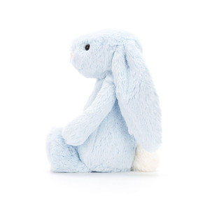 Jelly Bunny Lapin en peluche moyen <span class=keywords><strong>bleu</strong></span> timide, jouet en peluche doux, cadeau d'anniversaire idéal - Product Image 2