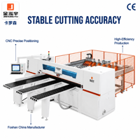 Sierra de Panel Electrónica CNC Horizontal Totalmente Automática CMJ330 para Corte de Madera, Contrachapado y MDF con Control PLC - Máquina de Corte de Fábrica