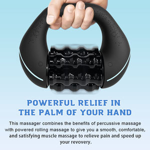 Rodillo Masajeador Eléctrico Percutor de 3 Velocidades Personalizado para Masaje Corporal Profundo, Mini Rodillo Masajeador Eléctrico de Percusión 2025 - Product Image 3