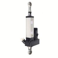 Actuador lineal de montaje de brida de alta precisión 1000mm 1200mm cilindro eléctrico servo de carrera para plataforma de movimiento