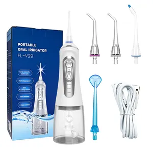 Water Flosser Professional Cordless Dental Oral Irrigator 320ML Portable Water Tank 9 Modes and 4 Jet Tips