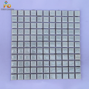 Azulejos de mosaico moderno blanco cremoso con grietas de hielo, azulejo de mosaico de cerámica antideslizante esmaltado de <span class=keywords><strong>1x1</strong></span> pulgada, piscina, apartamento, pared de cocina - Product Image 1