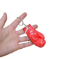 Gants porte-clés en stock, mini gants de boxe en similicuir, accessoires pour sac à dos, breloques cadeaux tendance