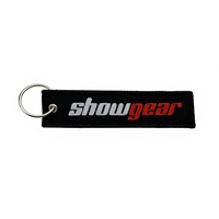 Porte-clés personnalisé avec initiales tissées, patch brodé sur mesure, pour accessoires de course automobile JDM Drift