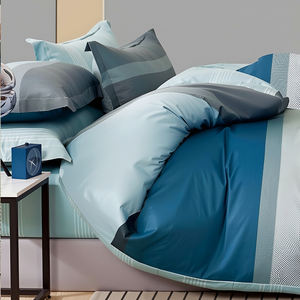 Parure de lit trois pièces moderne et simple en pur coton 200 fils, housse de couette, écologique, respirante, épaissie, pour dortoir, cadeau pour la maison - Product Image 3