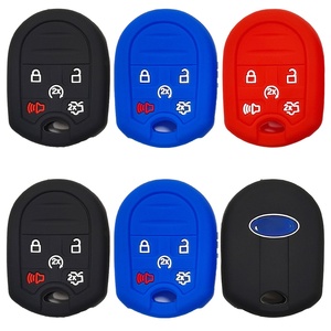 Vente en gros de housses de protection <span class=keywords><strong>pour</strong></span> clés en silicone souple à 5 boutons <span class=keywords><strong>pour</strong></span> Ford F-150 Raptor Edge Mustang Explorer Kuga - Product Image 1
