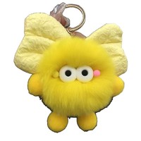 Promotion : Pendentif Sac à Dos et Décoration de Voiture en Peluche Mignonne de Dessin Animé, Motif Boule de Charbon et Boulette, Porte-clés, Design Original