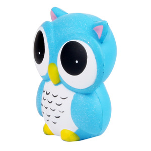 Cute Owl Shape Silicone <b>Squishy</b> Toy Soft Promotional Gift For Desk Decoration - Product Image 3