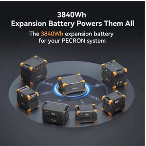 PECRON EP3800-48V 3,840Wh LiFePO4 แบตเตอรี่เสริม 51.2V 75Ah สำหรับ E1000LFP/E1500LFP/E2400LFP/E3600LFP/F3000LFP - Product Image 5