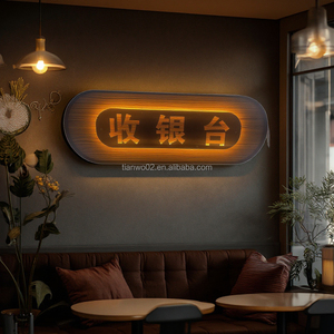 Tùy chỉnh LED Backlit rỗng <span class=keywords><strong>lightbox</strong></span> cho trang trí trong nhà văn phòng Cửa hàng bán lẻ với <span class=keywords><strong>Retro</strong></span> wrought sắt thiết kế 2025 - Product Image 3