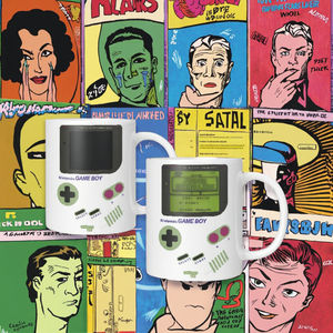 Mug personnalisé en céramique Gameboy à changement de couleur - Cadeau écologique sérigraphié pour les nerds, les fans de Nintendo, les hommes, les amateurs de jeux rétro des années <span class=keywords><strong>90</strong></span> - Product Image 3