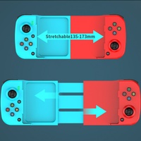 Joystick Inalámbrico D3 con Bluetooth para Android e iOS, Motor de Vibración, Botón Turbo, Conector Externo, Giroscopio de Seis Ejes, Soporte para Teléfono - Ergonómico
