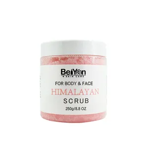 Natural Exfoliating Scrub Himalayan Salt Body Scrub 8.8 Oz für Deep Cleansing und Smoothing Body Pink Scrub