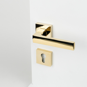 Nhà Máy Outlet Hợp kim kẽm <span class=keywords><strong>PVD</strong></span> vàng thiết kế đoạn cửa xử lý xử lý Cửa Khóa thiết lập cho căn hộ trong nhà - Product Image 2