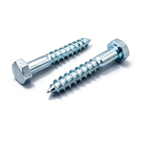 Vis autotaraudeuses à tête hexagonale métriques ASME B 18.6.4 en acier au carbone, finition zinguée, oxyde noir, classe 4.8 6.8, non standard