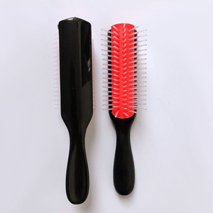<strong>Hair</strong> Brush Denman Brush <strong>Comb</strong> 9rows <strong>Rubber</strong> Pad - Product Image 2