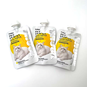 Friandises pour animaux de compagnie de qualité supérieure, biologiques, riches en protéines, en gros, OEM, 100 g, soupe de viande pour chat, 5 saveurs, poulet, thon, saumon, sachet humide pour chaton - Product Image 5