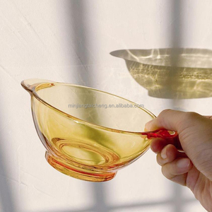 Nhà Máy <span class=keywords><strong>Pyrex</strong></span> Tempered con dấu xử lý đôi tai Bảo Quản Cao Borosilicate kính lò vi sóng Lò hổ phách màu salad trái cây Bát - Product Image 4