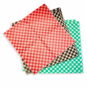 Custom Checkered Greaseproof Specialty Paper Burger Sandwich <b>Wrap</b> Double Sided 2026 Paper Sheets for Cookware Food Wrapping - Product Image 6