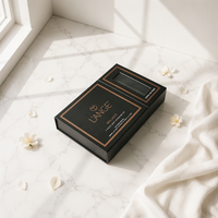 Boîte d'emballage magnétique rigide en carton de luxe pour cadeaux, avec emballage cadeau pliable, vente en gros