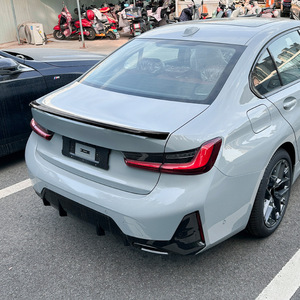 Bmw 3 Series <b>Rear</b> <b>Spoiler</b> Carbon Fiber Texture Piano Black G20 325i 330i 2019+ Trunk Wing Modification - Product Image 1