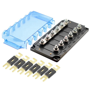 Autoteile 6-Wege-Kupfer-Auto-Sicherungsblock Elektronische Glasfaser ANL Kfz-Sicherungs halter mit Kunststoff material - Product Image 6
