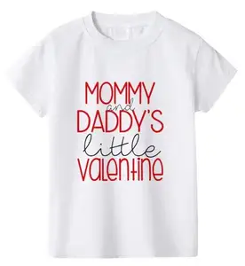 Amor personalizado para mi mamá Día de San Valentín Camiseta Niños O-cuello Camisa casual Tops de moda