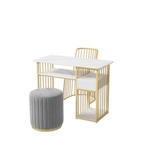 Hot Sale <b>Nail</b> Salon Furniture Manicure <b>Nail</b> <b>Table</b> Beauty Station Client <b>Table</b> with Drawers - Product Image 3