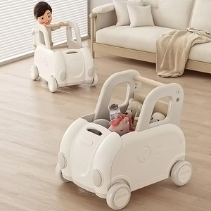 Fabricant OEM de trotteurs minimalistes en plastique pour bébés, jouets stables à pousser avec rangement, voiture d'activités de développement à 4 roues pour enfants - Product Image 4