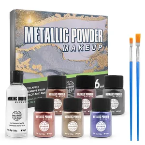 Makeup Mica Powder Pigment Metallic Gold Silver Metal Texture Colorful Pigment Powder Metallic For makeup