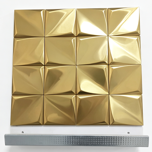 Lámina de Mosaico Metálico Hexagonal Negro de Acero Inoxidable, Anticorrosión, Plateado y Dorado, para Paredes de Hoteles, Baños y Fondos de <span class=keywords><strong>TV</strong></span> - Product Image 2