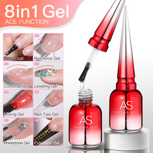 Esmalte de Uñas en Gel 8 en 1, 15ml, Capa Base, Reforzador, Pegamento para Extensión de Uñas con Piedras, Barniz, Herramienta para Manicura Profesional - Product Image 3