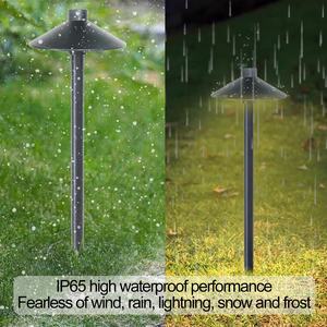 Creative led24v דשא אור חיצוני עמיד למים חצר אור RGBW נוף צבעוני גן מטריית פטריות מנורה - Product Image 5