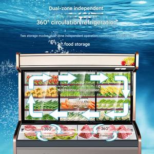 Réfrigérateur commercial multi-températures avec affichage, dégivrage automatique, étagères réglables, système de refroidissement direct, grande capacité pour supermarché - Product Image 2