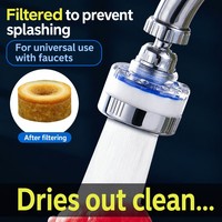 Filtre de Robinet Manuel Universel Transparent en Plastique ABS de Haute Qualité pour Utilisation Domestique, Extérieure et en Cuisine