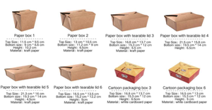 Giao Hàng Nhanh Tùy Chỉnh Takeaway Hộp Các Tông Tái Chế Hộp Bao Bì Giấy Thực Phẩm Dùng Một Lần-Cập Nhật - Product Image 6
