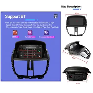 <span class=keywords><strong>Autoradio</strong></span> Android pour Peugeot <span class=keywords><strong>207</strong></span> 2006-2015 7 Pouces Multimédia sans Fil Carplay Lecteur Unité Centrale Stéréo Navigation <span class=keywords><strong>GPS</strong></span> - Product Image 6