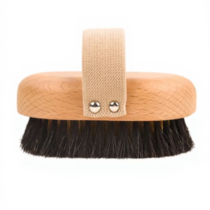Cepillo Corporal Profesional Seco con Iones de Cobre, Pelo de Caballo Natural, Madera, Elimina Olores, Enchufable, para Baño en Casa, ABARKE - Product Image 1