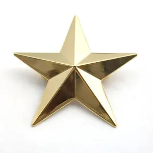 60mm 3D estrella insignia estrella coche emblema pegatina estrella Metal broche fabricante - Product Image 1