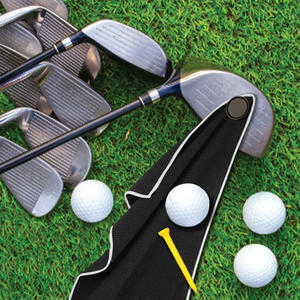 Microfiber Navy Premium Durable Golf <b>Towel</b> Custom Embroidery Logo Quick Drying Waffle Golf <b>Towels</b> with Built in Magnet - Product Image 3