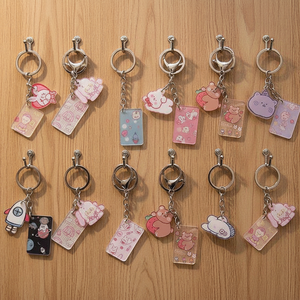 Custom Metal Keyrings Gift Enamel Key Chain Zinc Alloy Logo Keychain