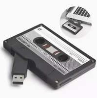 Cassette Magnétophone 1 Go à 512 Go Clé USB Métal USB 2.0 Mémoire Pendrive Nouveau Produit d'interface