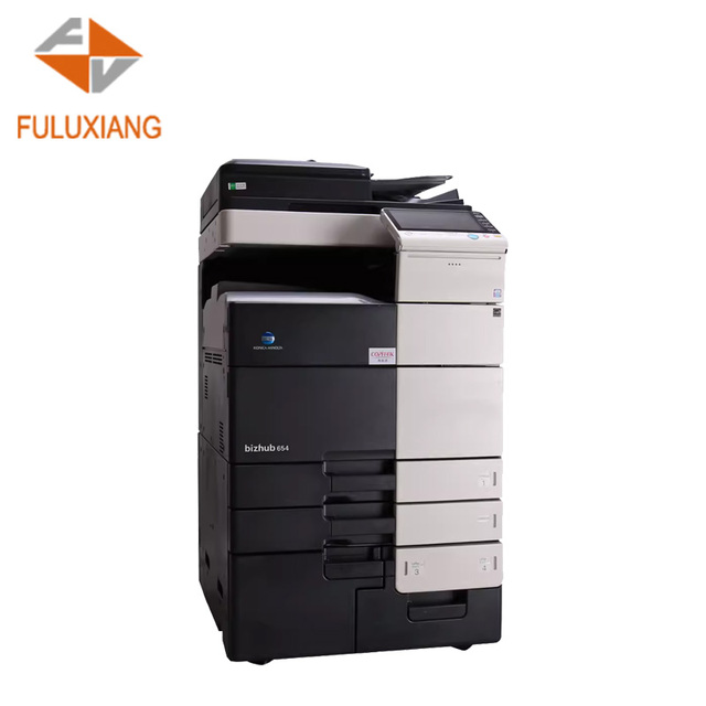 FULUXIANG Refurbished High-Speed 75ppm Color Copier for Konica Minolta Bizhub C654 C754e A3 Printer