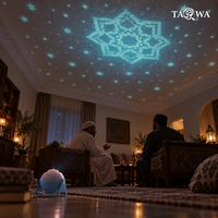 Lampe projecteur Coran avec audio Bluetooth et lumière de nuit pour la prière familiale musulmane