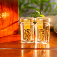 Boîte-cadeau de luxe en bois de 5 ans, avec Dendrobium de montagne simulé Tianzhu et Fengdou