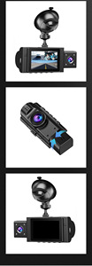 Caméra de tableau de bord HD transfrontalière pour voiture, double objectif, vision nocturne infrarouge, surveillance de recul, angle de 140 degrés, OLIVER - Product Image 3
