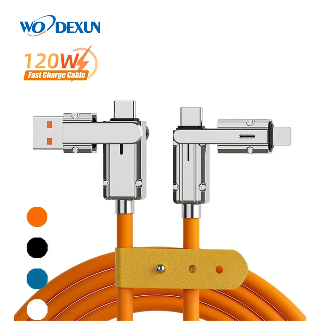 120W 4 in 1 Multi-function Mobile Phone Data Cable PD Fast Charging Cable Charger for Huawei Xiaomi Phone