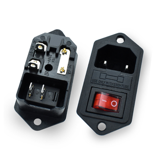 Prise de courant en <span class=keywords><strong>laiton</strong></span> AC-01 avec interrupteur à bascule KCD1 Prise électrique industrielle à 2 broches IP44/54 pour les normes sud-africaines et européennes - Product Image 3
